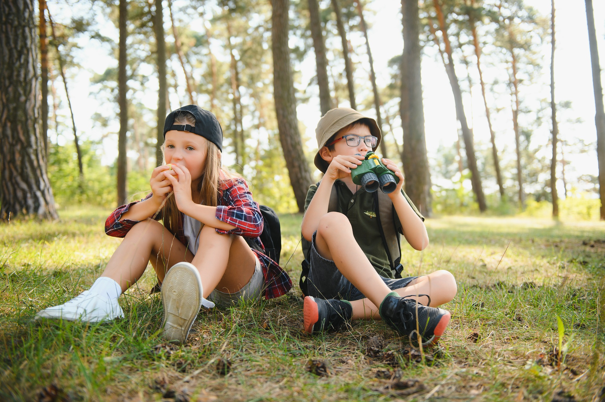 kids-scouts-forest